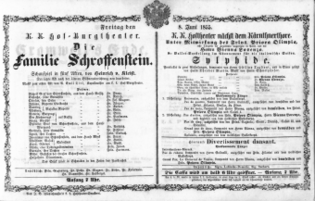 Theaterzettel (Oper und Burgtheater in Wien) 18550608 Seite: 2