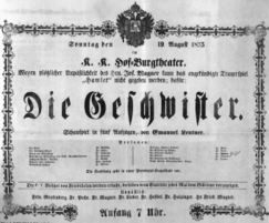 Theaterzettel (Oper und Burgtheater in Wien) 18550819 Seite: 2