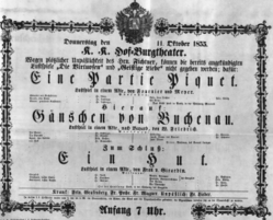 Theaterzettel (Oper und Burgtheater in Wien) 18551011 Seite: 2