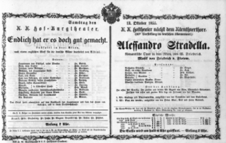 Theaterzettel (Oper und Burgtheater in Wien) 18551013 Seite: 1