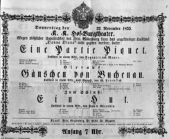 Theaterzettel (Oper und Burgtheater in Wien) 18551122 Seite: 2