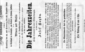 Theaterzettel (Oper und Burgtheater in Wien) 18551222 Seite: 1