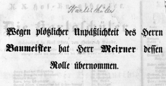 Theaterzettel (Oper und Burgtheater in Wien) 18560102 Seite: 1