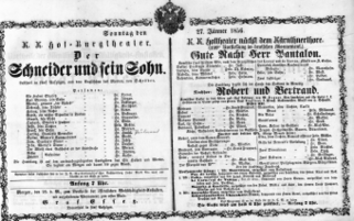 Theaterzettel (Oper und Burgtheater in Wien) 18560127 Seite: 2