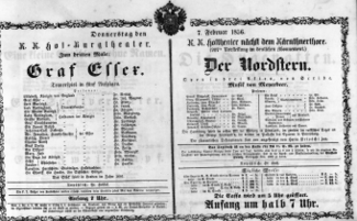 Theaterzettel (Oper und Burgtheater in Wien) 18560207 Seite: 2