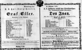 Theaterzettel (Oper und Burgtheater in Wien) 18560210 Seite: 2