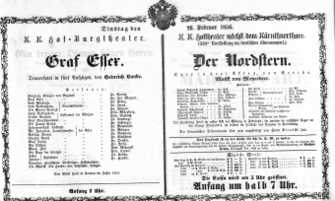Theaterzettel (Oper und Burgtheater in Wien) 18560226 Seite: 2