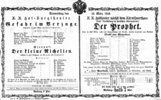 Theaterzettel (Oper und Burgtheater in Wien) 18560313 Seite: 2