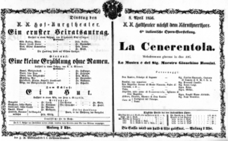 Theaterzettel (Oper und Burgtheater in Wien) 18560408 Seite: 2