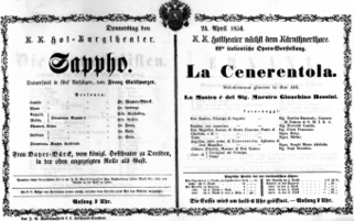 Theaterzettel (Oper und Burgtheater in Wien) 18560424 Seite: 1