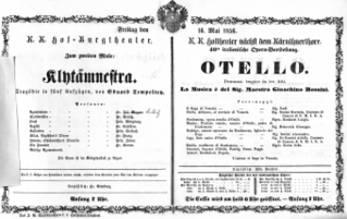 Theaterzettel (Oper und Burgtheater in Wien) 18560516 Seite: 2