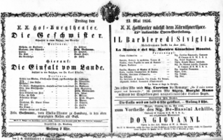 Theaterzettel (Oper und Burgtheater in Wien) 18560523 Seite: 2