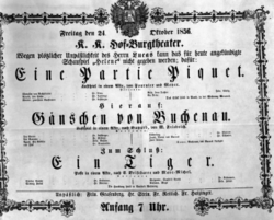Theaterzettel (Oper und Burgtheater in Wien) 18561024 Seite: 2