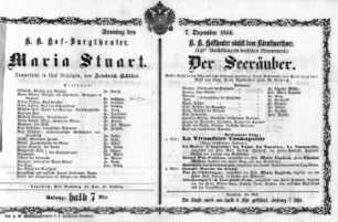 Theaterzettel (Oper und Burgtheater in Wien) 18561207 Seite: 2