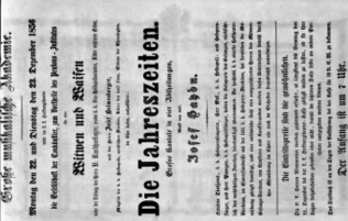 Theaterzettel (Oper und Burgtheater in Wien) 18561222 Seite: 1