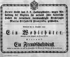 Theaterzettel (Oper und Burgtheater in Wien) 18561231 Seite: 2