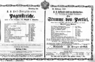 Theaterzettel (Oper und Burgtheater in Wien) 18570222 Seite: 2