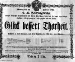 Theaterzettel (Oper und Burgtheater in Wien) 18570223 Seite: 2