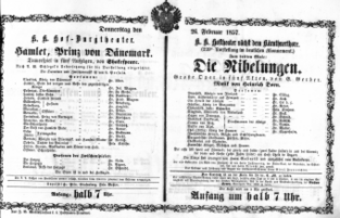 Theaterzettel (Oper und Burgtheater in Wien) 18570226 Seite: 2