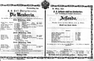 Theaterzettel (Oper und Burgtheater in Wien) 18570326 Seite: 2