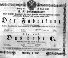 Theaterzettel (Oper und Burgtheater in Wien) 18570417 Seite: 2
