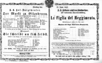 Theaterzettel (Oper und Burgtheater in Wien) 18570612 Seite: 2