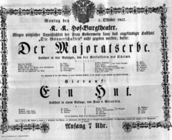 Theaterzettel (Oper und Burgtheater in Wien) 18571005 Seite: 2