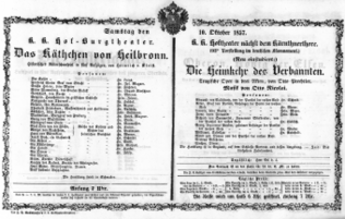 Theaterzettel (Oper und Burgtheater in Wien) 18571010 Seite: 1