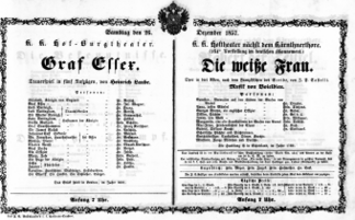 Theaterzettel (Oper und Burgtheater in Wien) 18571226 Seite: 2