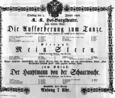 Theaterzettel (Oper und Burgtheater in Wien) 18580105 Seite: 2