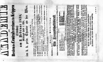 Theaterzettel (Oper und Burgtheater in Wien) 18580202 Seite: 1