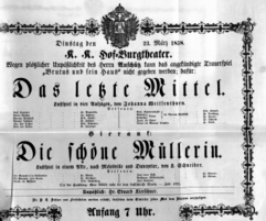 Theaterzettel (Oper und Burgtheater in Wien) 18580323 Seite: 2
