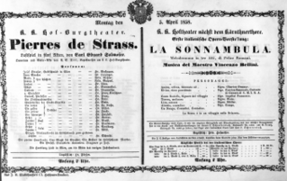 Theaterzettel (Oper und Burgtheater in Wien) 18580405 Seite: 2