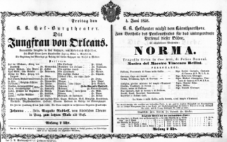 Theaterzettel (Oper und Burgtheater in Wien) 18580604 Seite: 2