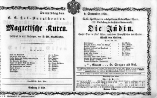 Theaterzettel (Oper und Burgtheater in Wien) 18580909 Seite: 2