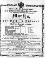 Theaterzettel (Oper und Burgtheater in Wien) 18580922 Seite: 1