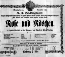 Theaterzettel (Oper und Burgtheater in Wien) 18581114 Seite: 2
