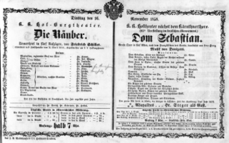 Theaterzettel (Oper und Burgtheater in Wien) 18581116 Seite: 3