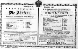 Theaterzettel (Oper und Burgtheater in Wien) 18581121 Seite: 2