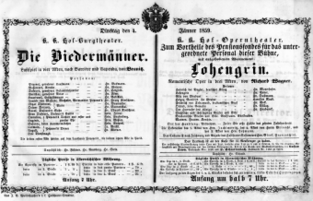 Theaterzettel (Oper und Burgtheater in Wien) 18590104 Seite: 2