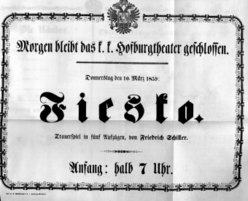 Theaterzettel (Oper und Burgtheater in Wien) 18590310 Seite: 1