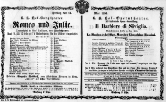 Theaterzettel (Oper und Burgtheater in Wien) 18590513 Seite: 1