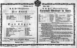 Theaterzettel (Oper und Burgtheater in Wien) 18590517 Seite: 2