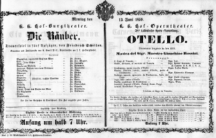 Theaterzettel (Oper und Burgtheater in Wien) 18590613 Seite: 2