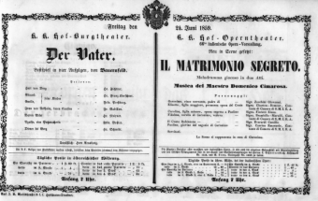 Theaterzettel (Oper und Burgtheater in Wien) 18590624 Seite: 2