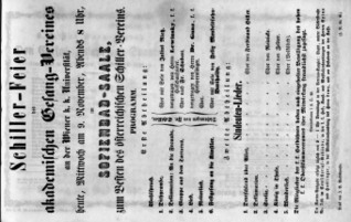 Theaterzettel (Oper und Burgtheater in Wien) 18591109 Seite: 1