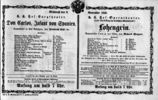 Theaterzettel (Oper und Burgtheater in Wien) 18591109 Seite: 2