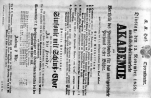Theaterzettel (Oper und Burgtheater in Wien) 18591115 Seite: 1