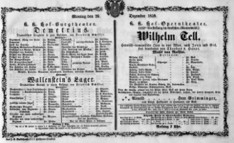 Theaterzettel (Oper und Burgtheater in Wien) 18591226 Seite: 2