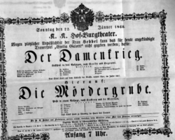 Theaterzettel (Oper und Burgtheater in Wien) 18600122 Seite: 2